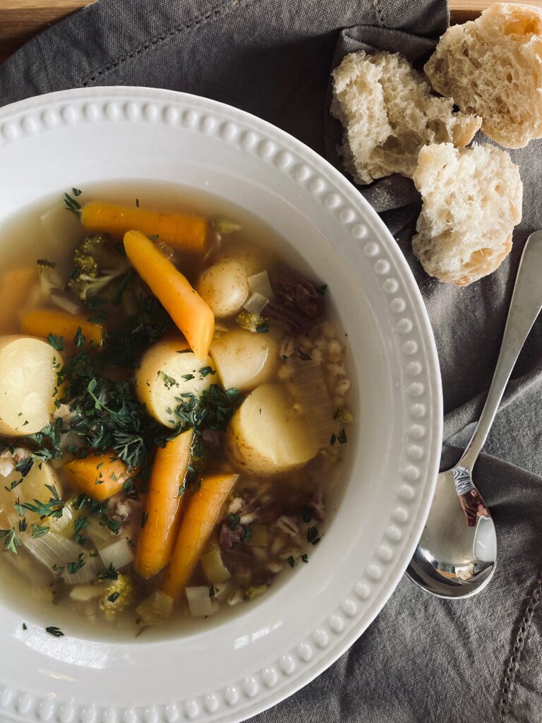 Hearty Beef Broth Winter Bowl