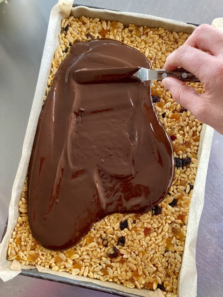 No Bake Bubble Date Slice