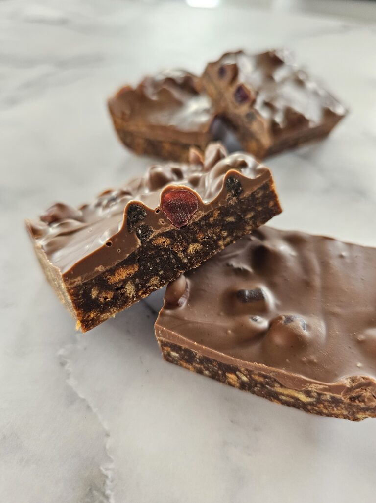 The 'Berry Forest' no-bake slice