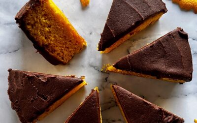 Orange Cake with Chocolate Frosting