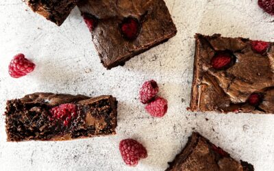 Decadent Chocolate and Raspberry Brownie