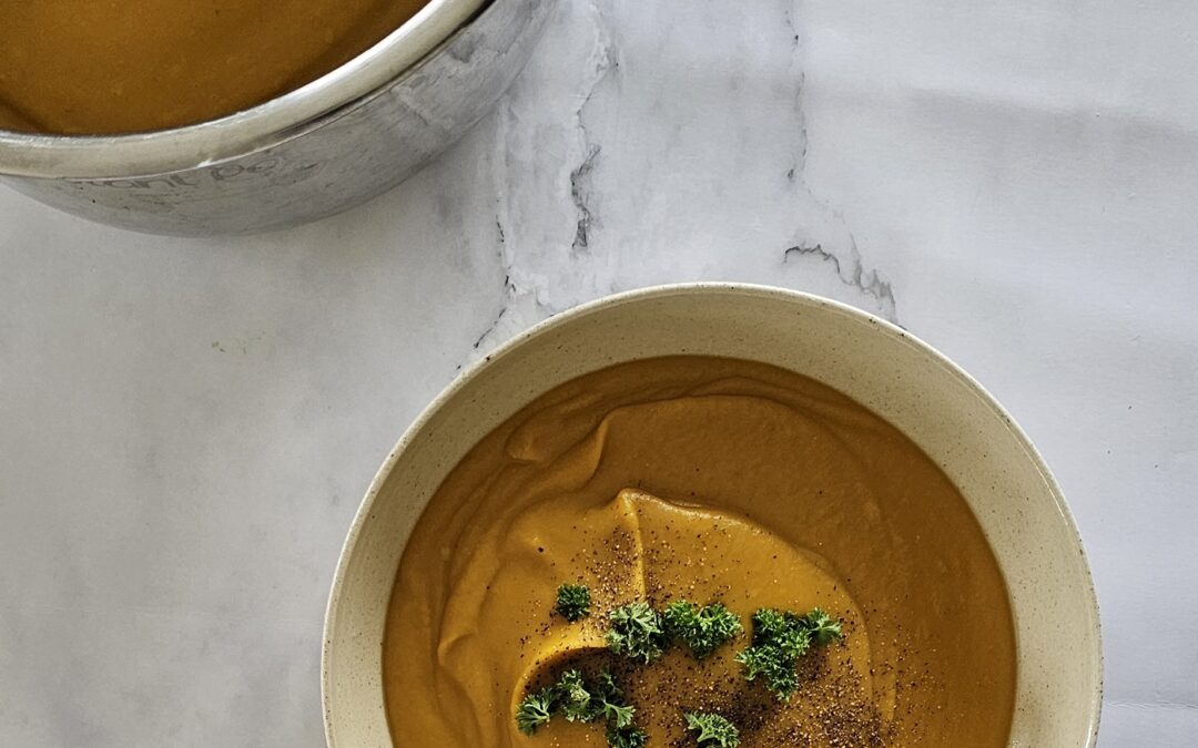 Instant pot Thai inspired pumpkin Soup