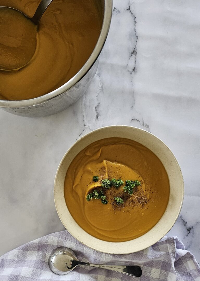 Instant pot Thai inspired pumpkin Soup